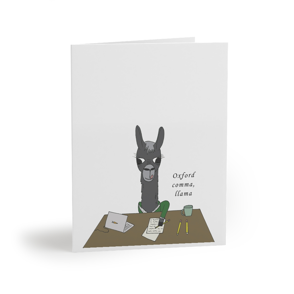 Set of 8 Llama Greeting Cards with Envelopes :: Banana Slug Studio